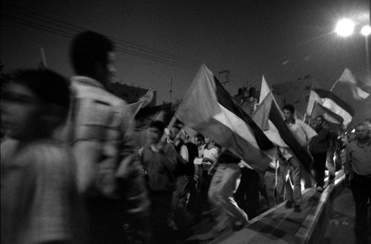 Hebron after the assassination of Popular Front of Liberation of Palestine (PFLP) leader Abu Ali Mustafa, 2001, by Joss Dray