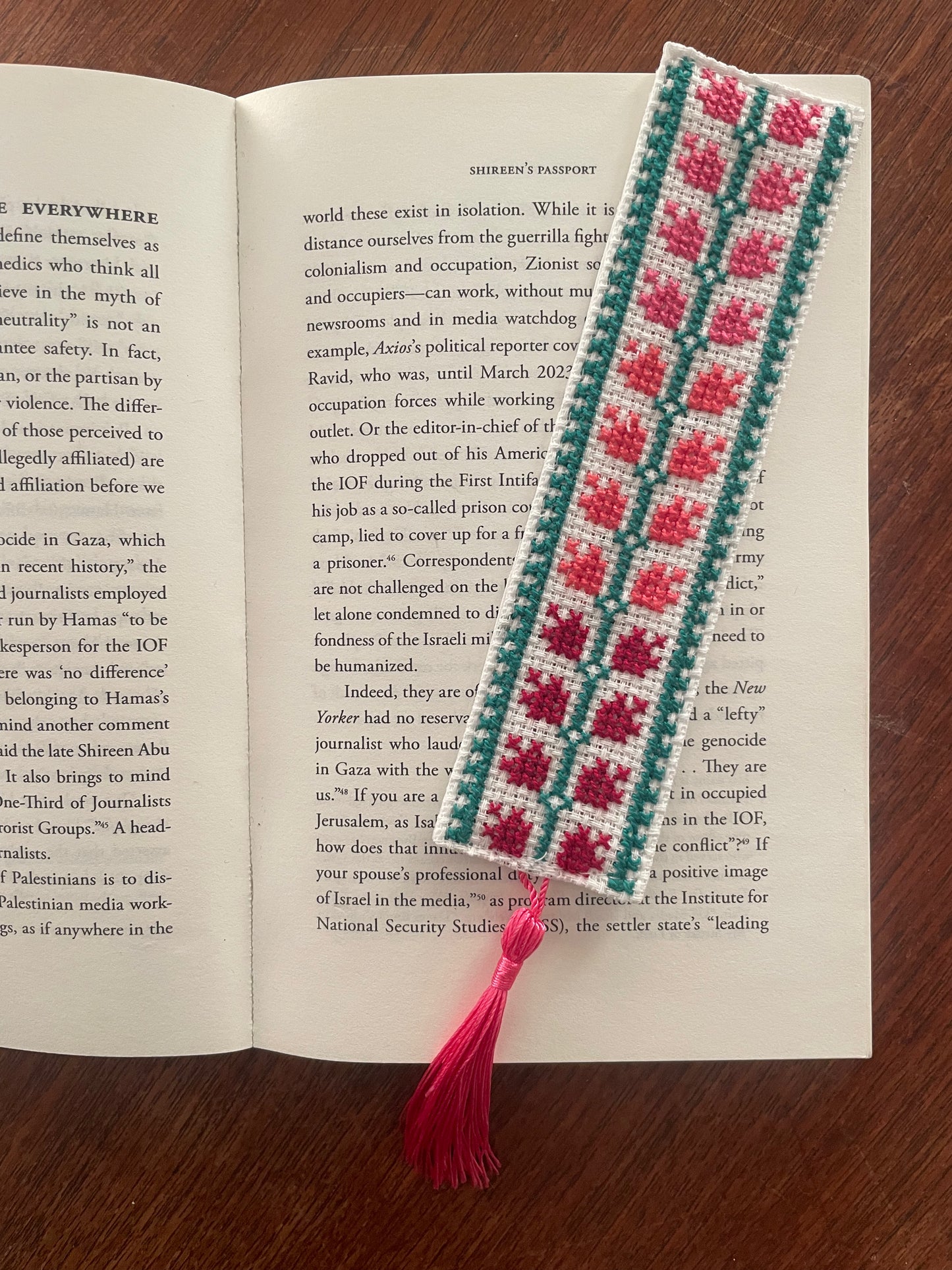 Tatreez Bookmark - Flowers