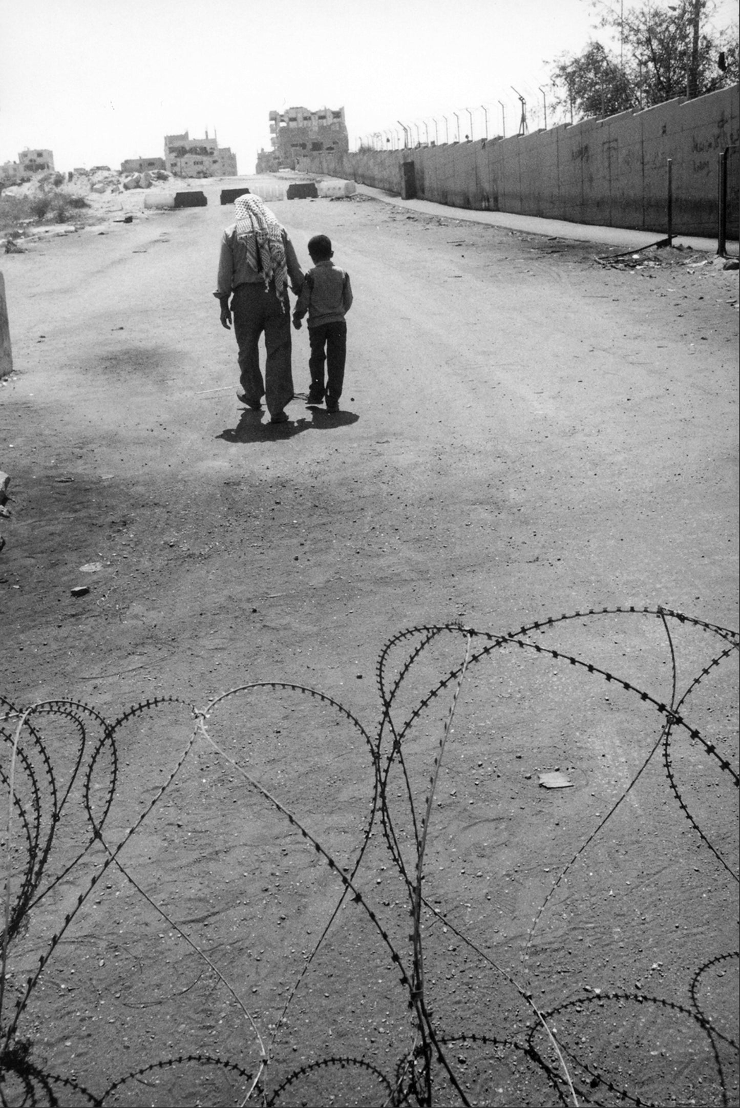 Military barrage of Al-Mawasi, Gaza, 2001, by Joss Dray